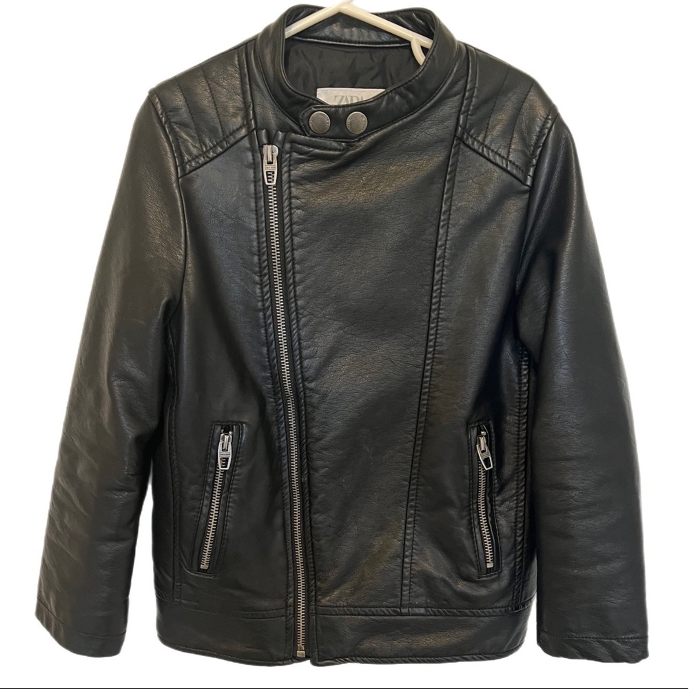 Zara Kids - Faux Leather Jacket - size 7